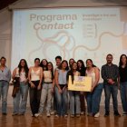 El alumnado del IES de Astorga recibe el premio.