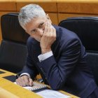 El ministro del Interior, Grande-Marlaska, durante un Pleno del Senado.
