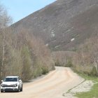 Imagen de la carretera de Valdeprado (Pámo del Sil).