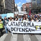 La última manifestación Por Feve en León.