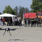 Uno de los drones aéreos que fueron testados en Conde de Gazola durante unas jornadas de la Udrume.