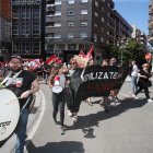 La protesta contra los despidos en Teleperformance volvió a tomar la plaza de Lazúrtegui.