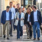 Cuca Gamarra, ayer, en Burgos en una reunión del PP.