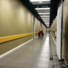 Uno de los pasillos de Urgencias, un servicio que completará su amplación.