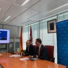 Alfonso Arroyo y Ramón Ángel Fernández, durante la presentación del campus.
