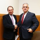 De Lamo (derecha) es el único candidato que ya ha concurrido a unas elecciones previas.