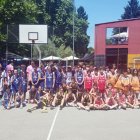 Los equipos ganadores de la competición baloncestística.