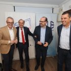 Moreno, Vallejo, Morala y Morán en la sede de la FELE.