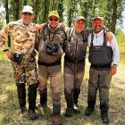 Pescadores a Mosca con Juan Carlos Castro, Luis A. Gozález, Aitor Fernández y Carlos González.