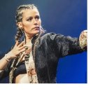 La artista Isabel Aaiún.