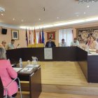 Pleno celebrado este miércoles en Valencia de Don Juan en el que ha renunciado Barrientos.