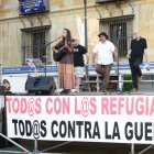 Actuación de Isamil9 en los actos por las personas refugiadas.  VIRGINIA MORÁN