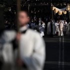El Papa en la procesión del Corpus en Santa María la Mayor.