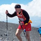 El leonés José Antonio Serrano en las laderas del Etna.