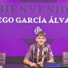 Diego García, en la presentación como jugador del Real Valladolid.