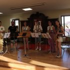 Alumnos de la colectiva de saxofón en su audición.