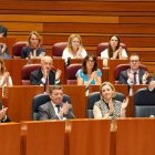 Una imagen del pleno celebrado ayer en las Cortes de Castilla y León.
