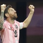 Lionel Messi celebra uno de los goles del Inter de Miami en el Mundial de Clubes.