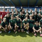 Plantilla de la Deportiva, tras el último entrenamiento de la presente temporada.