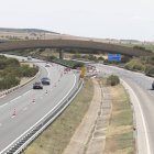 Tramos de la A-6 en León.