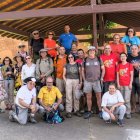 Foto de familia de los participantes en la ruta.