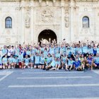 Los corredores de 'A Santiago contra el Cáncer' llegan a León.