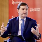 El presidente de la Junta de Castilla y León, Alfonso Fernández Mañueco, participa en la presentación del libro de Manuel Ventero, ''Felipe VI. ¿Qué significa reinar sin gobernar?''