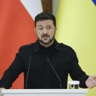 El presidente ucraniano, Volodímir Zelenski, en una imagen del 28 de junio de 2025. EFE/EPA/SERGEY DOLZHENKO.