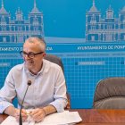 El concejal de Hacienda en la rueda de prensa