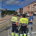 El edil de Infraestructuras supervisa los trabajos.