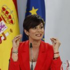  La ministra de Vivienda, Isabel Rodríguez durante la rueda de prensa.