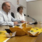 Senador González, técnico de Cultura del Ayuntamiento, y Elena Aguado, concejala de de Acción y Promoción Cultural.