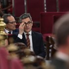 El ministro de Justicia, Félix Bolaños en un acto de fiscales de Sala.