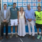 Momento de la presentación del torneo de pádel de Astorga.
