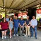 Asistentes al acto, incluido el presidente de la Diputación.