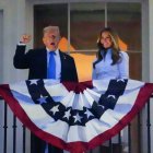 Imagen del matrimonio presidencial.