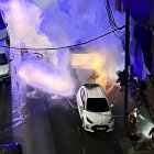 El incendio provocó momentos de tensión