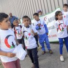 Menores saharauis a su llegada a León en 2024.