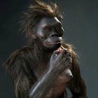 Lucy (en la foto, una recreación) fue descubierta en 1974 en el yacimiento de Hadar.