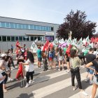Imagen de las últimas protestas de Teleperformance en Ponferrada.