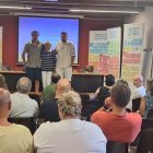 Un momento de la jornada sobre el urogallo cantábrico en Murias de Paredes.