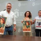 Emilio Martínez, Rosario Granell y Miguel Pérez 'Trebol'.