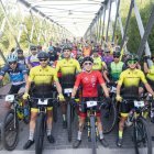 Momento de la salida del pasado año de la Lúpulo Bike.