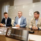 Ángel Pérez, Roberto Aller y José Pérez, en la presentación.