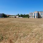 Imagen de la parcela en la que se construirá la Facultad de Medicina de la Universidad de León, la última libre del campus.