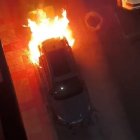 Nuevo incendio de coches en pleno centro de León