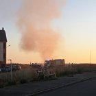 Un incendio de hierbas se desató ayer al atardecer en Cantamilanos.