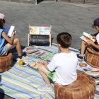 Campaña de lectura de escuela saludable.