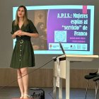 Beatriz García Prieto durante su intervención en Cistierna.