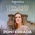 Cartel de la "cantora" de flamenco, Argentina, anunciado para Ponferrada.